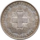 Switzerland. 5 Francs, 1861 VF - 2