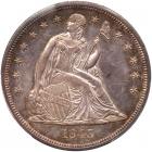 1843 Liberty Seated $1 PCGS MS64