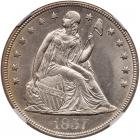 1857 Liberty Seated $1 NGC MS64