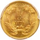 1870 $1 Gold Indian PCGS MS67 - 2