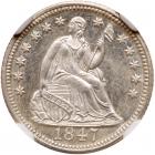 1847 Liberty Seated H10C NGC MS67