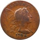 1794 S-20 R4 Head of 1793, Edge of 1794 PCGS Fine Detail Graffiti