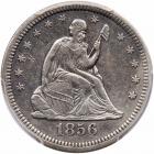 1856-S/S Seated Liberty Quarter. Large S over Small S