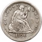 1856-S/S Liberty Seated Quarter. Large S over Small S