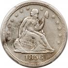 1856-S/S Seated Liberty Quarter. Large S over Small S