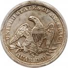 1856-S/S Seated Liberty Quarter. Large S over Small S - 2