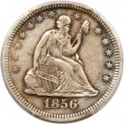 1856-S/S Seated Liberty Quarter. Large S over Small S