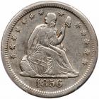 1856-S/S Seated Liberty Quarter. Large S over Small S