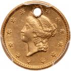 1853 $1 Gold Liberty PCGS About Unc