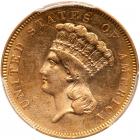 1856-S $3 Gold PCGS About Unc