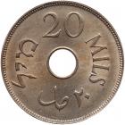 Palestine, 20 Mils, 1934 - 2