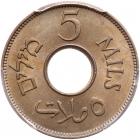 Palestine, 5 Mils, 1939 - 2