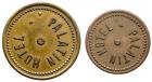 Palestine, Pair of Palatin Hotel Tokens, mid-1930âs