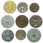 Judaica, Group of 6 False Shekels, 16th? to 20th Century