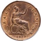 Great Britain. Halfpenny, 1879 PCGS MS64 - 2