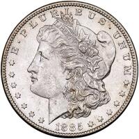 1885-S Morgan $1 PCGS MS62