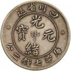 Chinese Provinces: Szechuan. 7 Mace 2 Candareens (Dollar), ND (1901-08) About VF - 2