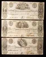 Salem, New Jersey. Salem & Philadelphia Manufacturing Co. Complete Set of Three Notes