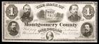 Norristown, Pennsylvania. The Bank of Montgomery County. Jan. 12, 1865. One Dollar