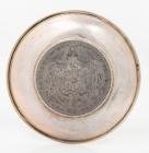 Hawaiiana. 1883 Hawaii Silver Dollar embedded in a sterling silver ash-tray/nut bowl - 2