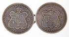 Hawaiiana. Pair of 1883 Hawaii Half Dollar Belt Buckles