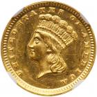 1859-D $1 Gold Indian NGC MS64