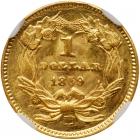 1859-D $1 Gold Indian NGC MS64 - 2