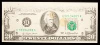 ERROR NOTE: $20.00 FRN Series 1977