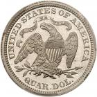 1870 Pattern Quarter Dollar. Aluminum, reeded edge. Judd-886. Pollock-985. High Rarity 7 - 2