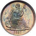 1837 Liberty Seated 10C NGC MS65