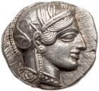 Attica, Athens. Silver Tetradrachm (17.20 g), ca. 454-404 BC Superb EF