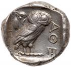 Attica, Athens. Silver Tetradrachm (17.20 g), ca. 454-404 BC Superb EF - 2