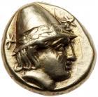 Lesbos, Mytilene. Electrum Hekte (2.56 g), ca. 377-326 BC EF