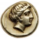 Lesbos, Mytilene. Electrum Hekte (2.56 g), ca. 377-326 BC EF - 2