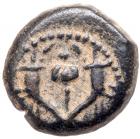 Judaea, Hasmonean Kingdom. Judah Aristobulus I (Yehudah). Ã Prutah (1.54 g), 104-103 BCE