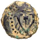 Judaea, Hasmonean Kingdom. Time of John Hyrcanus II and/or Aristobulus II(?). Ã Prutah (1.59 g), ca. 67-40 BC - 2