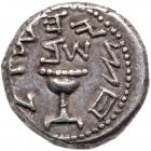 Judaea, The Jewish War. Silver 1/2 Shekel (6.75 g), 66-70 CE Choice VF