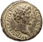 City Coins of Israel: Samaria, Neapolis. Marcus Aurelius. Ã (11.07 g), as Caesar, 138-161 CE