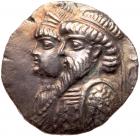 Elymaian Kingdom. Kamnaskires III, with Anzaze. Silver Tetradrachm (15.51 g), ca. 82/1-73/2 BC