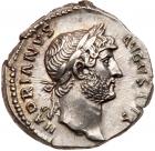 Hadrian. Silver Denarius (3.29 g), AD 117-138 Superb EF