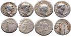 4-Piece lot of Vespasian Silver Denarii