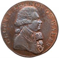 Great Britain. Halfpenny Token, 1795 Unc