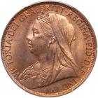 Great Britain. 'Old Head' bronze Penny, 1895 PCGS MS64 RB