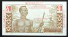 WITHDRAWN - Guadeloupe. Caisse Centrale. ND (1947-49) 20 Francs - 2