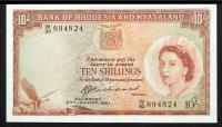 Rhodesia & Nyasaland. British Administration. 1960-61 10 Shillings