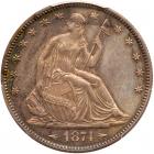 1874 Liberty Seated 50C. Arrows PCGS Proof 65