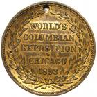 1893 Columbian Exposition - Box Medal with Photographs inside. Eglit-134, Brass, Extra-Fine. - 2