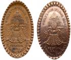 Two 1904 St. Louis World's Fair - Festival Hall elongated Indian Head Cents. SLWF-9a and 9b.