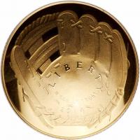 2014-W Baseball Hall of Fame $5 Gold Coin Gem Unc - 2