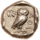 Attica, Athens. Silver Tetradrachm (17.11g), 510/500-480 BC - 2